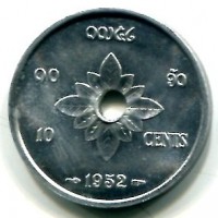 Laos: 10 cents 1952 (KM#4)

