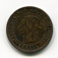 Canada, Vittoria (1837-1901): 1 centesimo 1881 (KM#7)
