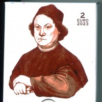 Vaticano 2023: 2 euro commemorativi "V Anniversario della Morte del Perugino"
in cofanetto ufficiale
