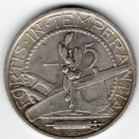 San Marino: 1935, 5 lire (Gigante#21)

