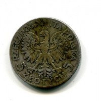 Polonia, Repubblica (1919-1939): 5 zlotych 1933 (KM#21)

