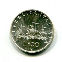 Repubblica Italiana (dal 1946): 500 lire 1996 "Caravelle" (Gigante#35)
