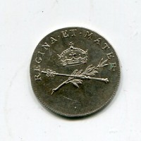 Praga, Leopoldo II (1780-1792): gettone 1791 per incoronazione di Maria Ludovica
