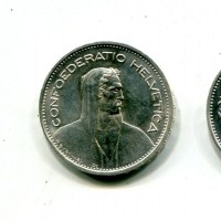 Svizzera, Confederazione: 5 franchi 1950
