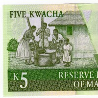 Malawi: 5 Kawacha 01/07/1997 (Pick#36a)