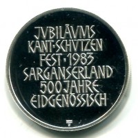 Svizzera, San Gallo: medaglia 1983 in astuccio originale, 33 mm. Gr. 15,06
