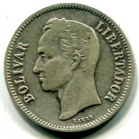 Venezuela: 2 bolivares 1926 (KM#23)
