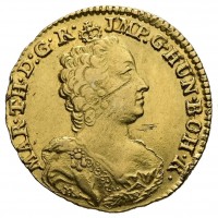 Olanda Austriaca, Maria Tersa (1740-1780): sovrana 1752 (KM#17), grammi 5.53, mm 22