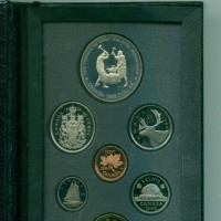 Canada, Elisabetta II (1952-2022): serie zecca 1988-Proof (KM#PS8), nella confezione ufficiale