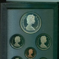 Canada, Elisabetta II (1952-2022): serie zecca 1988-Proof (KM#PS8), nella confezione ufficiale