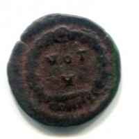 Arcadio (383-408 d.C.): nummus "VOT V" zecca di Costantinopoli (RIC#65b)

