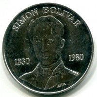 Venezuela: 100 bolivares 1980 "Anniversario della morte di Simon Bolivar" (KM#56)

