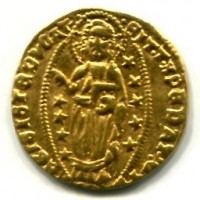Venezia, Francesco Foscari (1423-1457): ducato (Paolucci#1; Friedberg#1232), grammi 3.54
