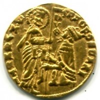 Venezia, Francesco Foscari (1423-1457): ducato (Paolucci#1; Friedberg#1232), grammi 3.54
