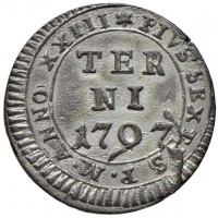 Terni, Pio VI (1775-1799): 8 baiocchi 1797-XXIII (Muntoni#418), ottima qualità per il tipo