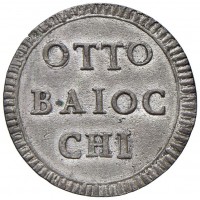 Terni, Pio VI (1775-1799): 8 baiocchi 1797-XXIII (Muntoni#418), ottima qualità per il tipo