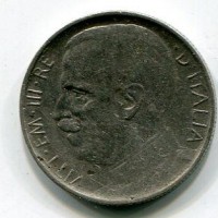Vittorio Emanuele III (1900-1943): 50 cent. 1924-rigato "Leoni" (Gigante#163)