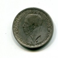 Svezia, Gustaf V (1907-1950): 2 kronor 1950 (KM#815)
