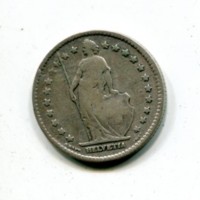 Svizzera, Confederazione: 1 franco 1906
