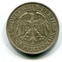 Germania, Repubblica di Weimar (1919-1933): 5 reichsmark 1930-J "Oak Tree"(Jaeger331)