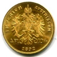 Austria, Francesco Giuseppe (1848-1916): 4 fiorini 1892