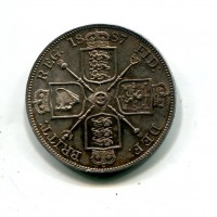 Gran Bretagna, Vittoria (1837-1901): 2 fiorini 1887 (Spink#3923)
