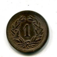 Svizzera, Confederazione: 1 rappen 1850