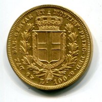 Carlo Alberto (1831-1849): 100 lire 1836-Ge (Gigante#8)