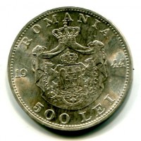 Romania, Mihai I (1940-1947): 500 lei 1944 (KM#65)
