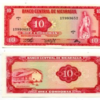 Nicaragua: 10 cordobas 1972 (Pick#12b)
