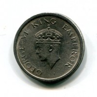 India Britannica, Giorgio VI (1936-1947): 1 rupia 1947-Bombay (KM#559)