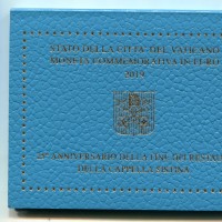Vaticano 2019: 2 euro commemorativi "25° Anniversario della Fine dei Restauri della Cappella Sistina"