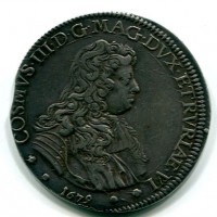 Firenze, Cosimo III De' Medici (1670-1723):  piastra 1679 (MIR#326/6)