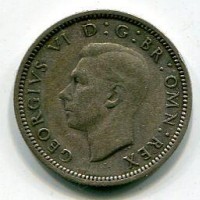 Gran Bretagna, Giorgio VI (1936-1952): 6 pence 1937 (Spink#4084)
