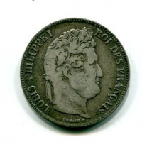 Francia, Luigi Filippo (1830-1848): 5 franchi 1834-I (Gadoury#678)