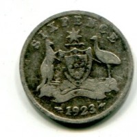 Australia, Giorgio V (1910-1936): 6 pence 1923 (KM#25)
