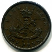 Canada, Bank of Upper Canada: 1 penny 1850 (KM#Tn3)
