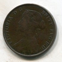 Gran Bretagna, Vittoria (1837-1901): 1/2 penny 1861 (Spink#3956)