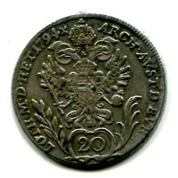 Austria, Francesco II (I) (1792-1835): 20 kreuzer 1794-F (KM#2139)
