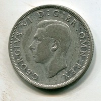 Gran Bretagna, Giorgio VI (1936-1952): 1/2 corona 1937 (Spink#4080)