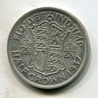 Gran Bretagna, Giorgio VI (1936-1952): 1/2 corona 1937 (Spink#4080)