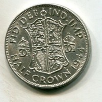 Gran Bretagna, Giorgio VI (1936-1952): 1/2 corona 1944 (Spink#4080)