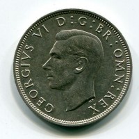Gran Bretagna, Giorgio VI (1936-1952): 1/2 corona 1942 (Spink#4080)