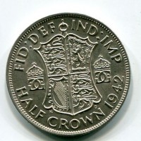 Gran Bretagna, Giorgio VI (1936-1952): 1/2 corona 1942 (Spink#4080)