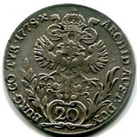 Austria, Maria Teresa (1740-1780): 20 kreuzer 1778-VCS (KM#1856)
