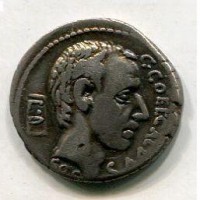 Coelia, C.Coelius Caldus (51 a.C): denario (Crawford#437/1a), gr. 3,74
