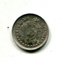 Bolivia, Repubblica (dal 1825): 10 centavos 1891-CB (KM#158.3)
