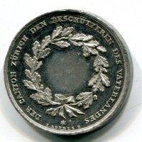 Svizzera, Zurigo: medaglia 1804 "Ai difensori del Cantone", gr. 15,3
