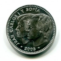 Spagna 2003: 12 euro "Juan Carlos I Y Sofia"
