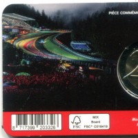 Belgio 2025: 2 euro "Circuito di Spa di Francorchamps", in coincard ufficiale
